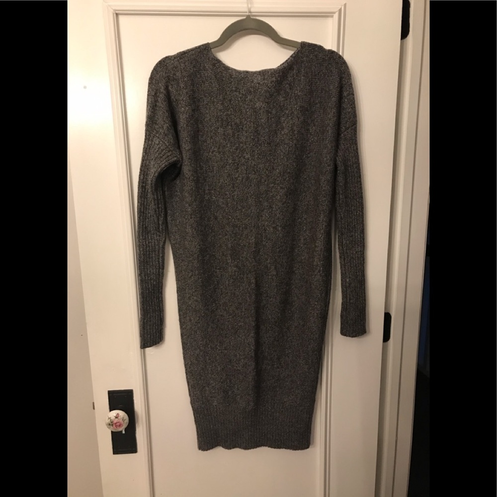 Moda International Charcoal Grey Sweater Dress - Picture 13 of 14